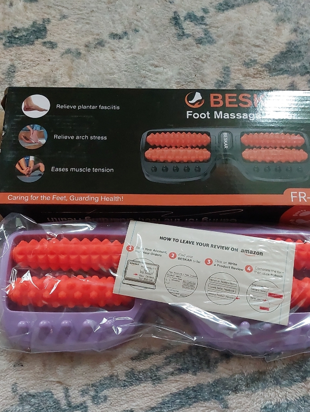 Beskar Foot Massage Roller For Muscle Tension Planter Fasciitis